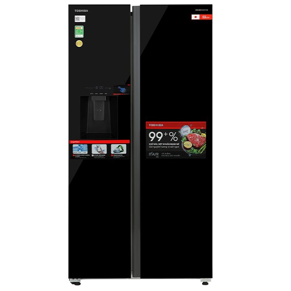 Tủ Lạnh Toshiba Inverter 568 Lít Side By Side GR-RS755WIA-PGV(22)-XK